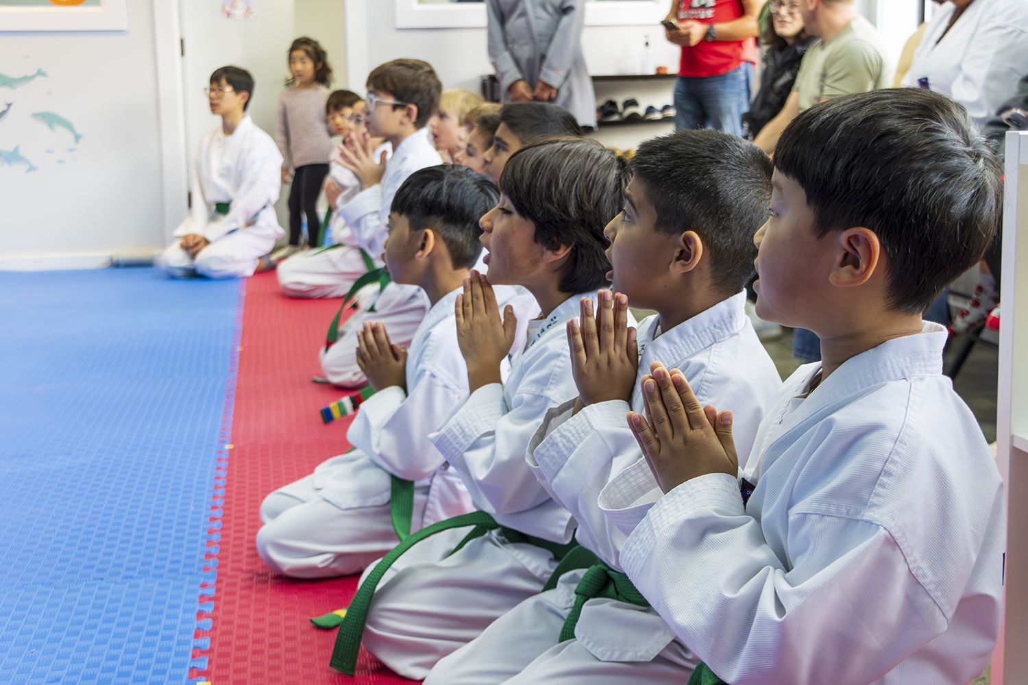 Young Marines class at Marine Taekwondo